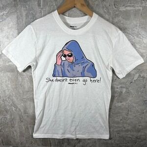Mean Girls she doesn't even go here! white graphic tee t shirt Size S #meangirls